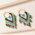 Blueflare Fringe Earrings in Azure Mist: Azure Mist