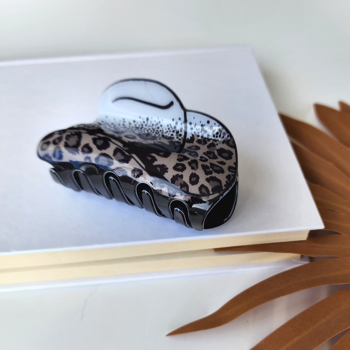 Cowboy Hat Claw Clips-Leopard Print