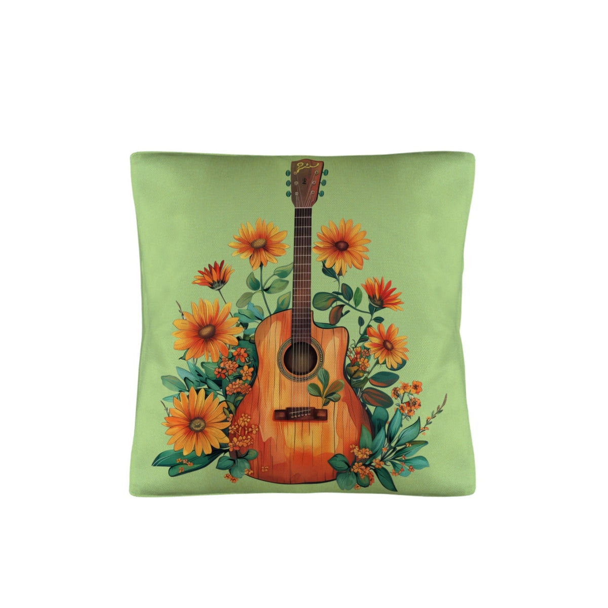 Baha Ranch Retro Guitar Pillow Case Made in America