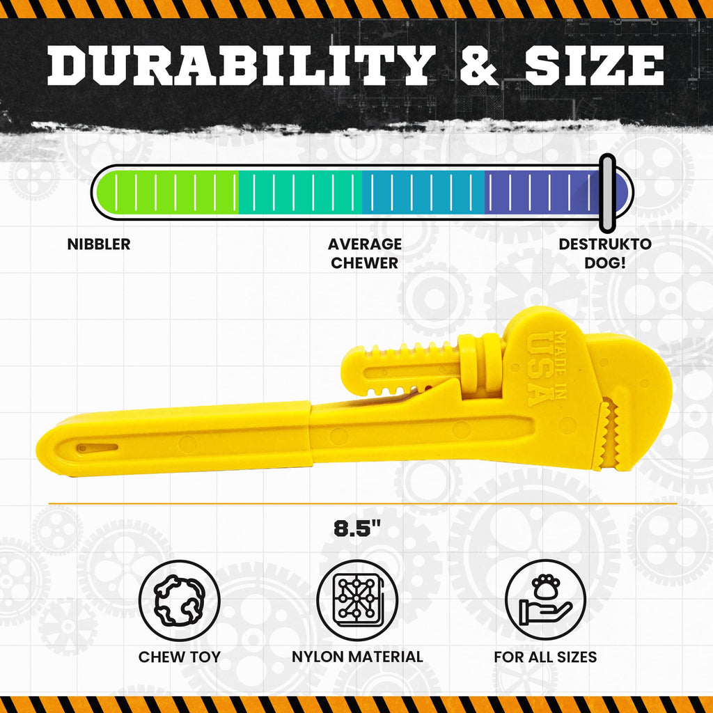SodaPup Pipe Wrench Nylon Dog Toy For Aggressive Chewers