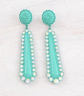Rhinestone Concho Post Earrings