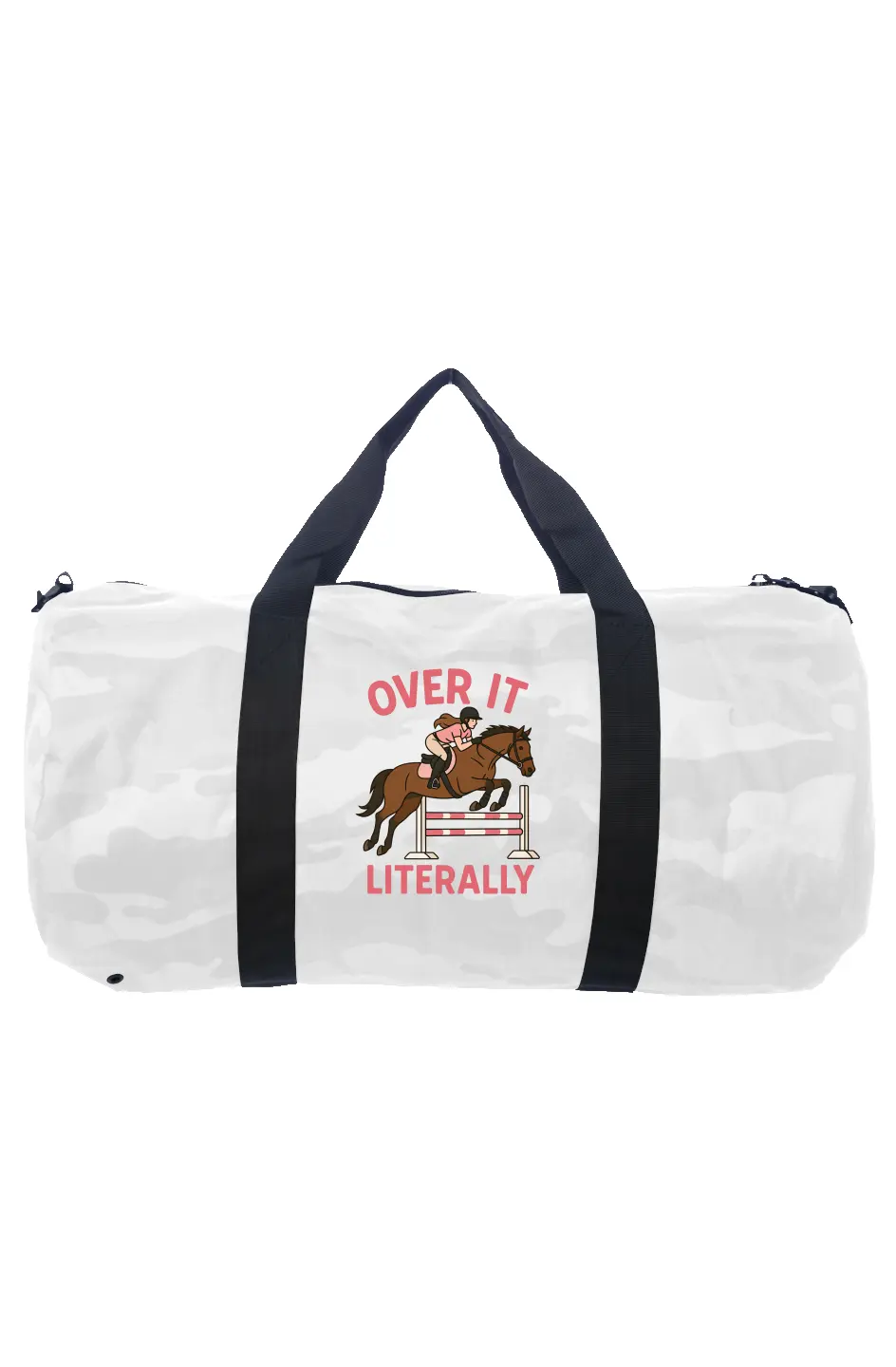 Over It Literally Day Tripper Duffle -White Camo