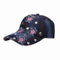 American Flag Distressed Denim Baseball Cap Sun Protection