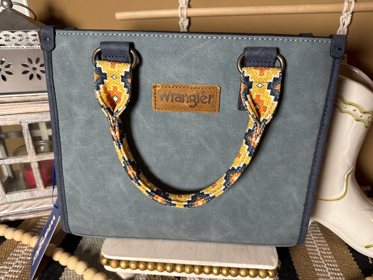Wrangler Aztec Tote/Crossbody-Jean