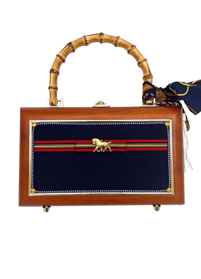Equestrian Preppy Toile Bag