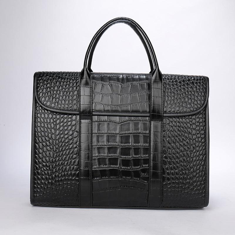 Exotic Croco Leather Laptop Bag For Women Model CL-01