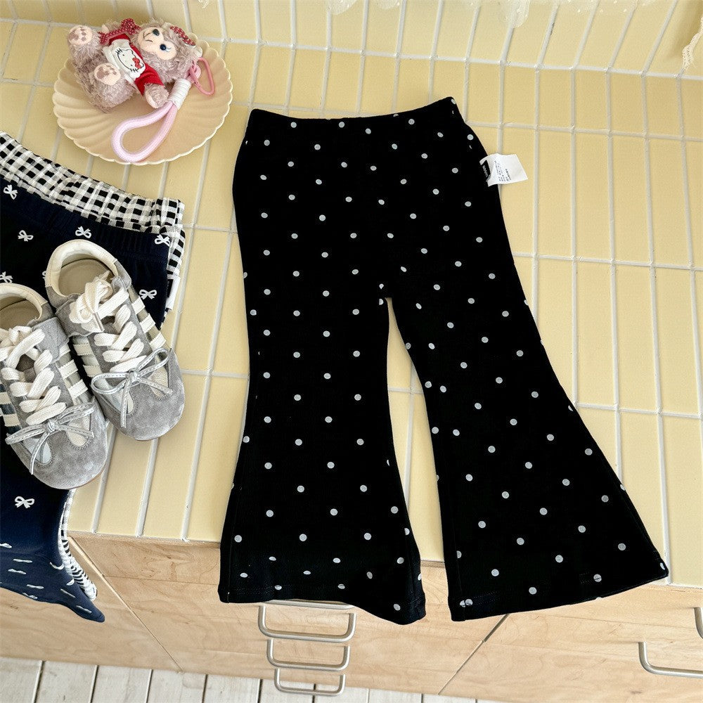Girls Wide-leg Pants Western-style