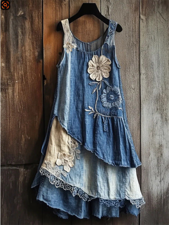 All-match country-style Fresh And Unique 3D Dress For Daytime And Casual Wear