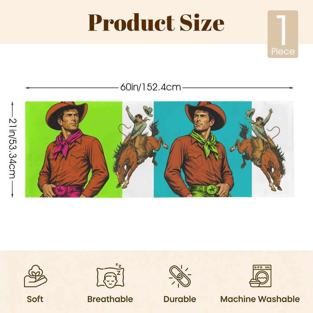 Baha Ranch The Last Roundup Bronc Rider Decorative Body Pillow Cover