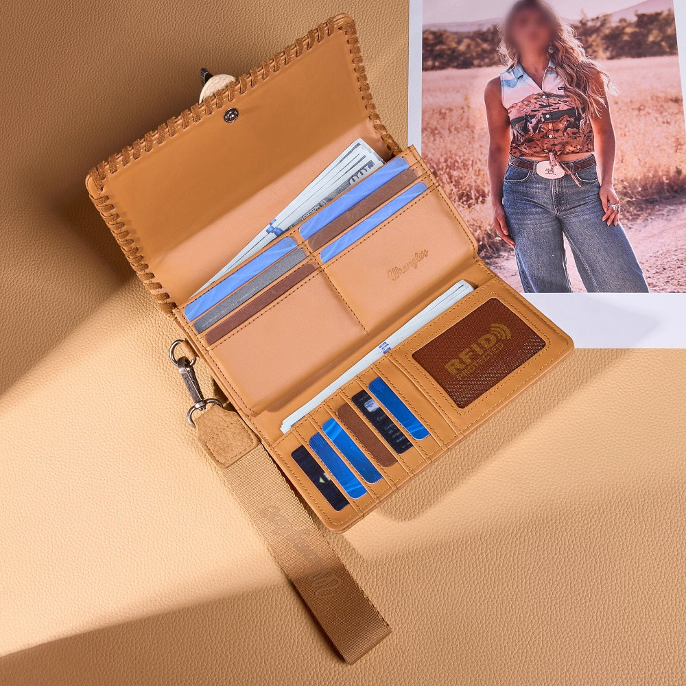 Wrangler Western Buckle RFID Wallet