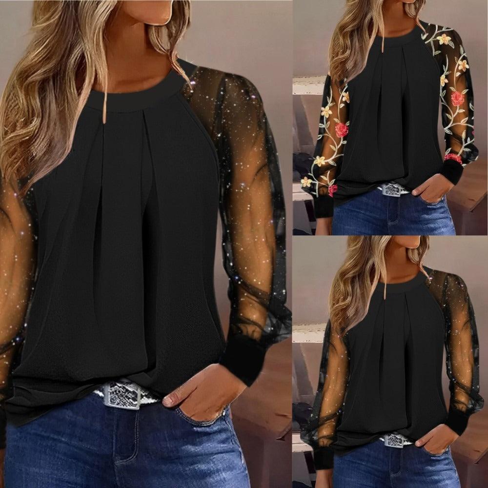 Master of Illusion Puff Sleeve Blouse Top For Women MOI01