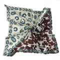 Turquoise Cow Pattern Western Scarf For Women Cowgirl Accessory