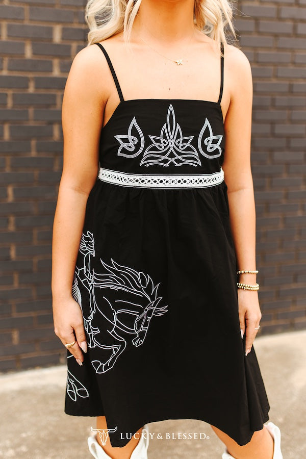 Midnight Mustang Dress
