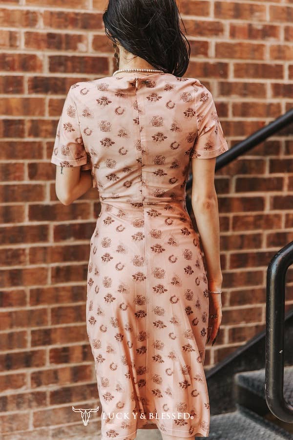 Lucky Shoe Crossover Dress