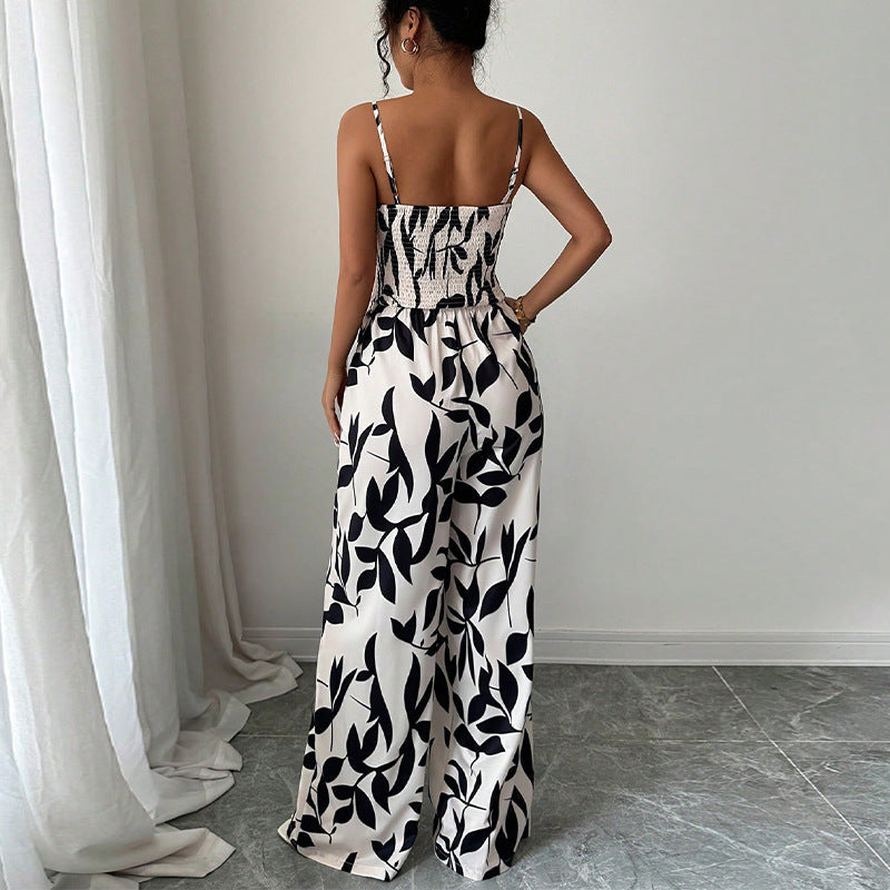 Summer Patterned Women’s Classic Jumpsuit