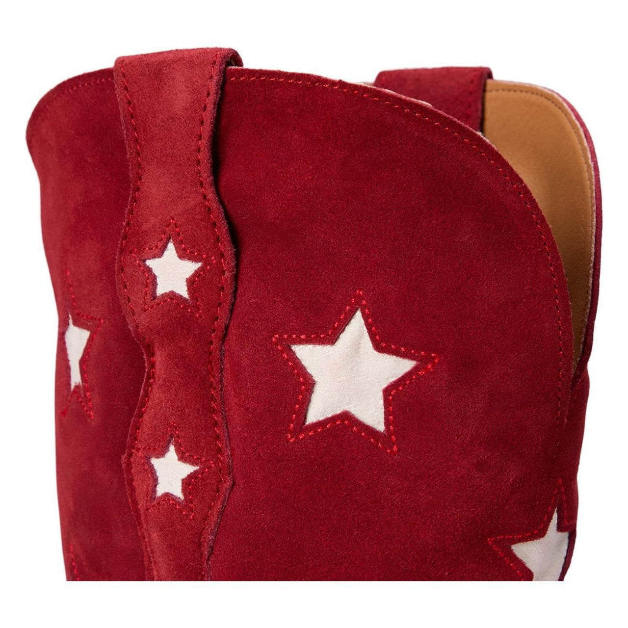 Womens Multicolor Western Boots With Pentagon Tassels
