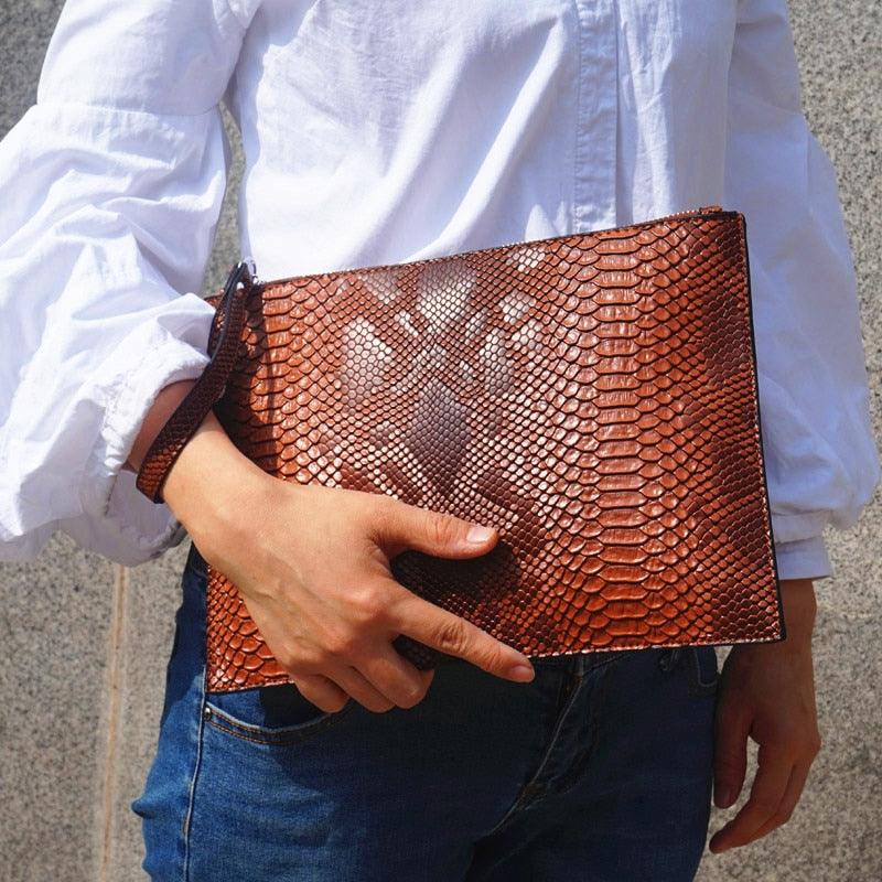 Python Luxe Clutch PLC-01 Simulated Leather Evening Bag