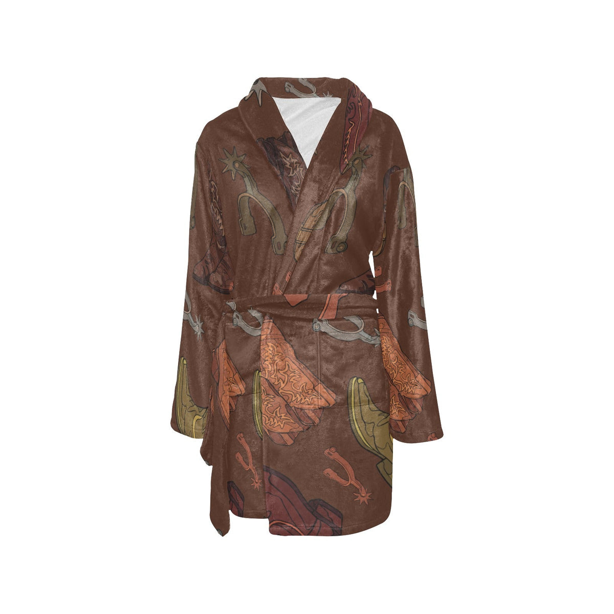 Baha Ranch Boots and Spurs Women's Western Bath Robe