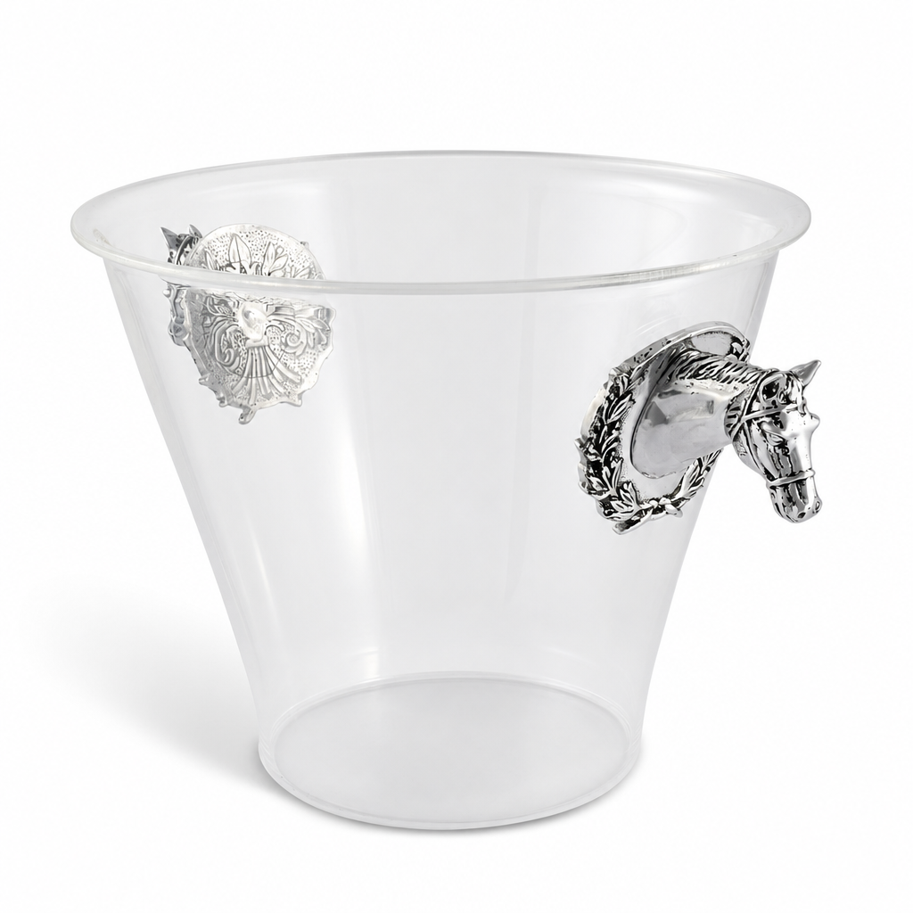 Horse Head Handle Acrylic Ice Bucket