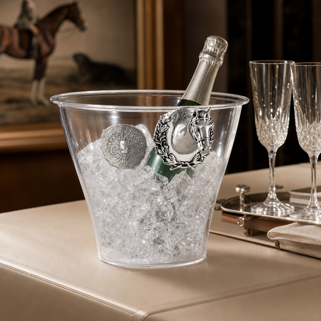 Horse Head Handle Acrylic Ice Bucket