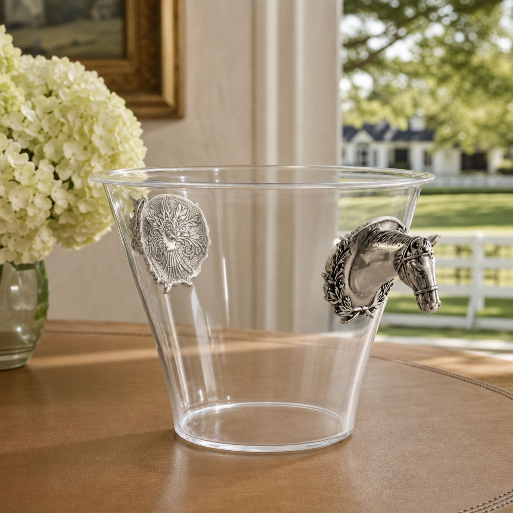 Horse Head Handle Acrylic Ice Bucket