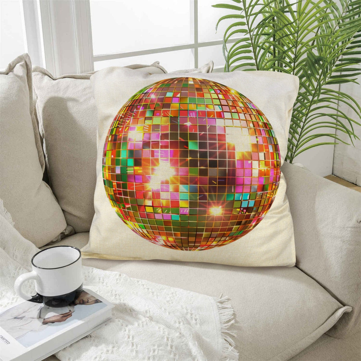 Baha Ranch Disco Ball Pillow Case Made in America