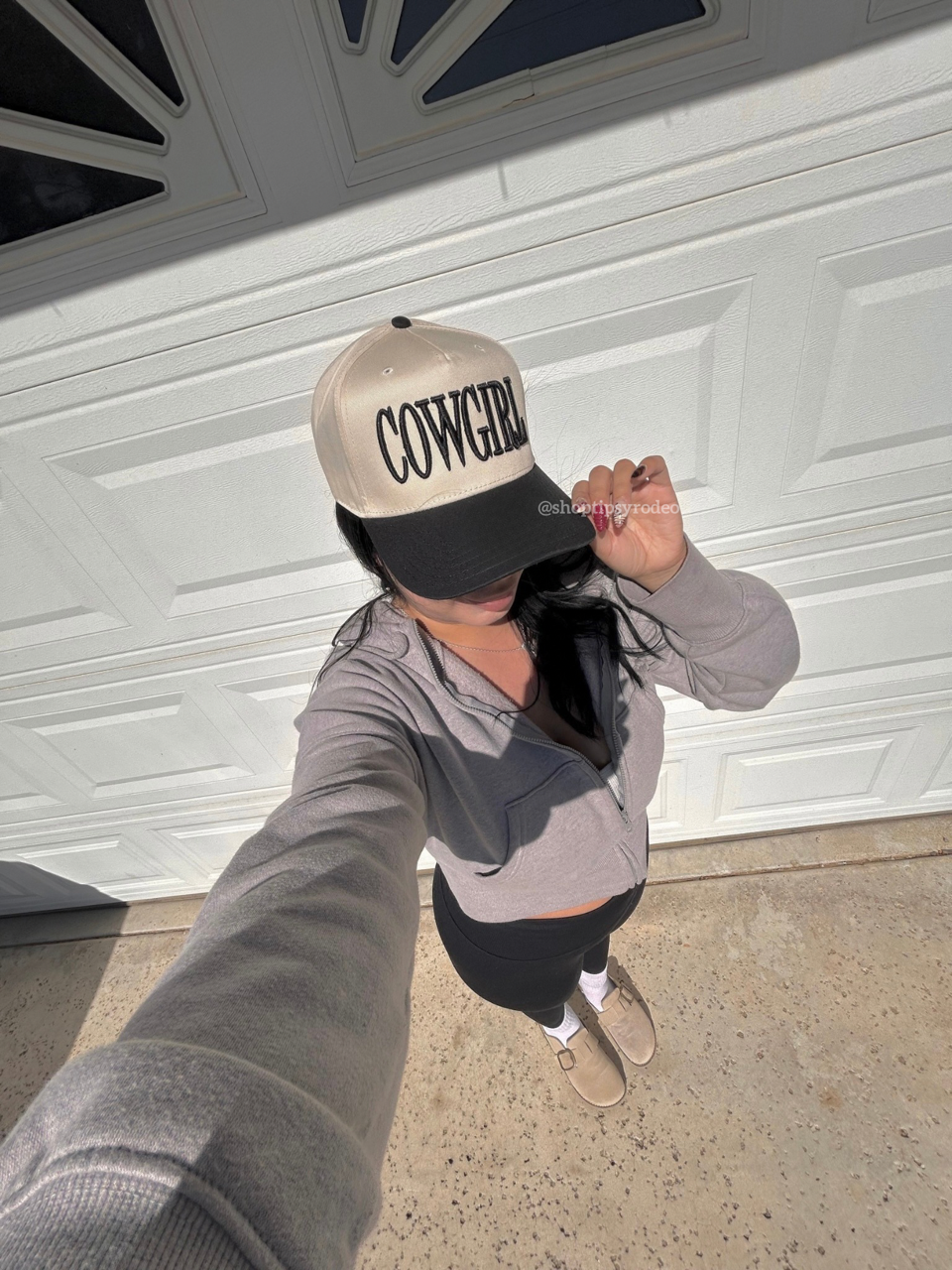 Cowgirl Embroidered Trucker Hat 