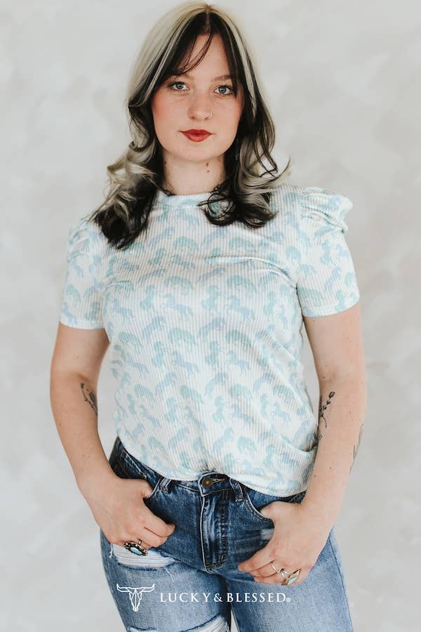 Wild Herd Puff Top