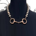 TIPI Brand Horse Bit Navajo Pearl Bead Necklace