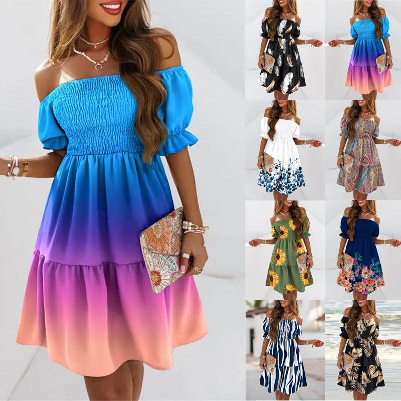 Boho Breeze Off-Shoulder Dress Casual Wear BB-OD01