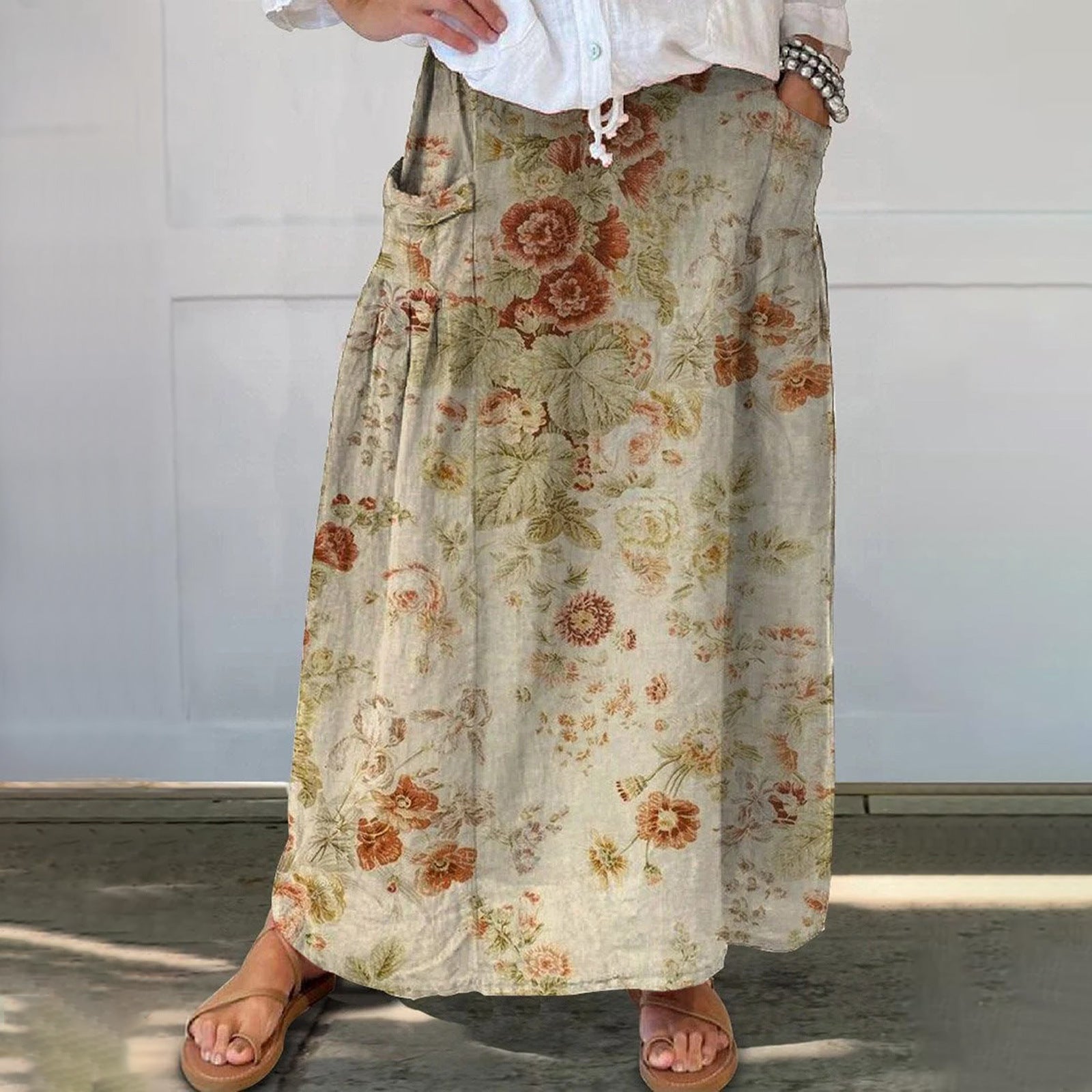 Casual Country Long Skirt With A Sophisticated Work-appropriate/Play Vibe