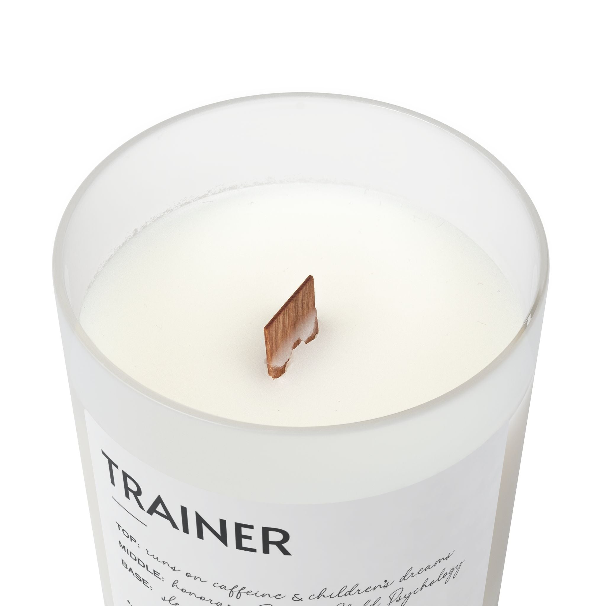 Frosted Glass Candle, 11oz - Trainer