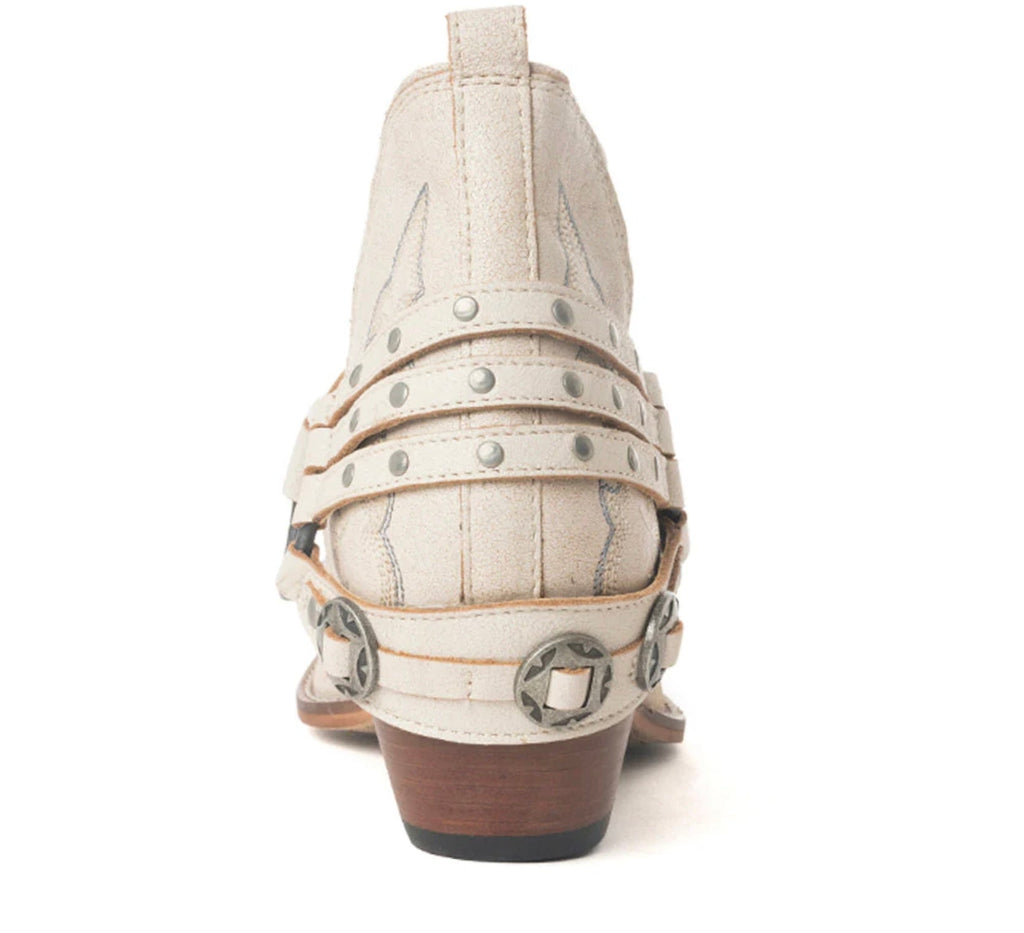 Myra: Western Ember Leather Embroidered Booties