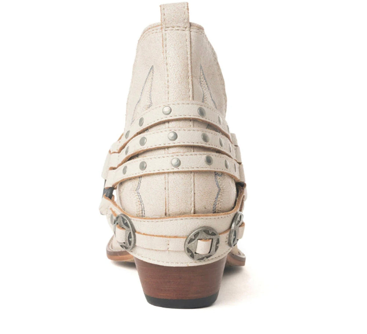 Myra: Western Ember Leather Embroidered Booties