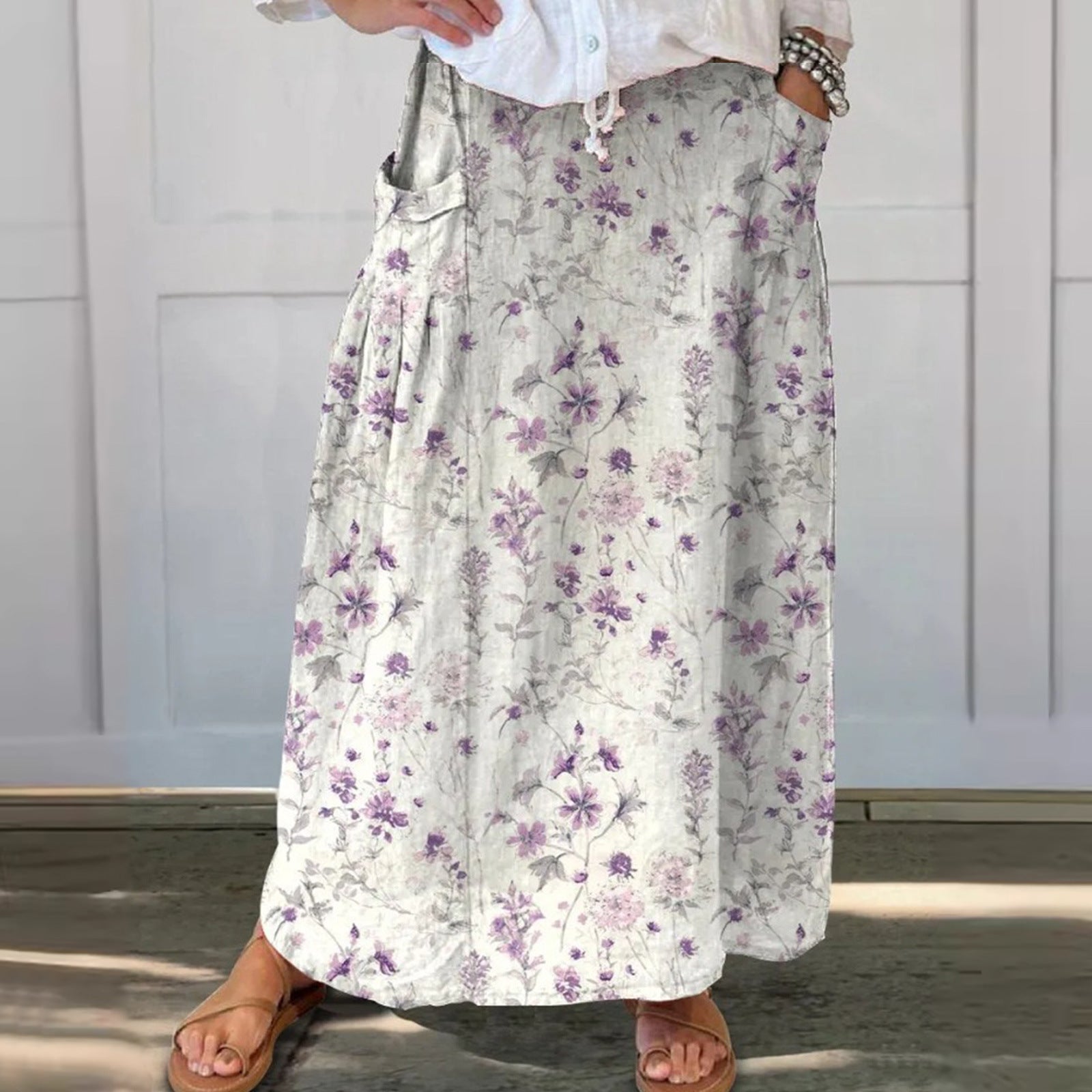 Casual Country Long Skirt With A Sophisticated Work-appropriate/Play Vibe