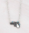 Pistol Pendant Necklace