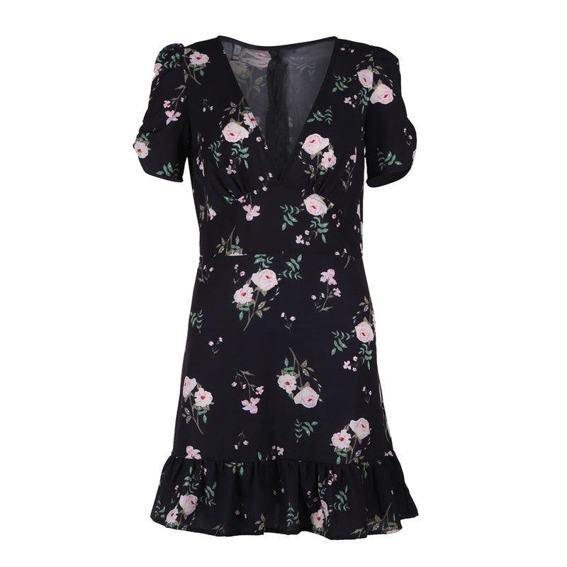 Boho Floral Summer Dress Bfs-01 Polyester Cotton Blend