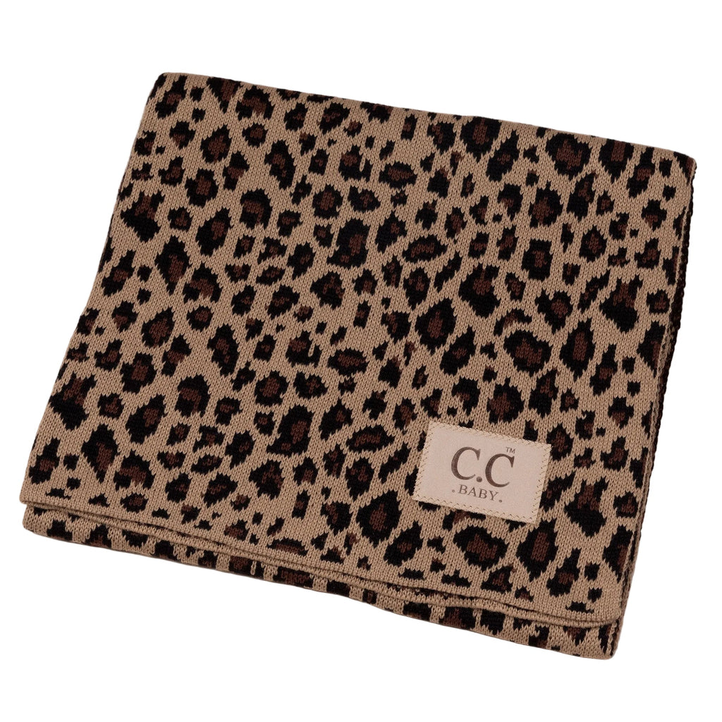 C&C&trade; Home Leopard Knit Baby Blanket