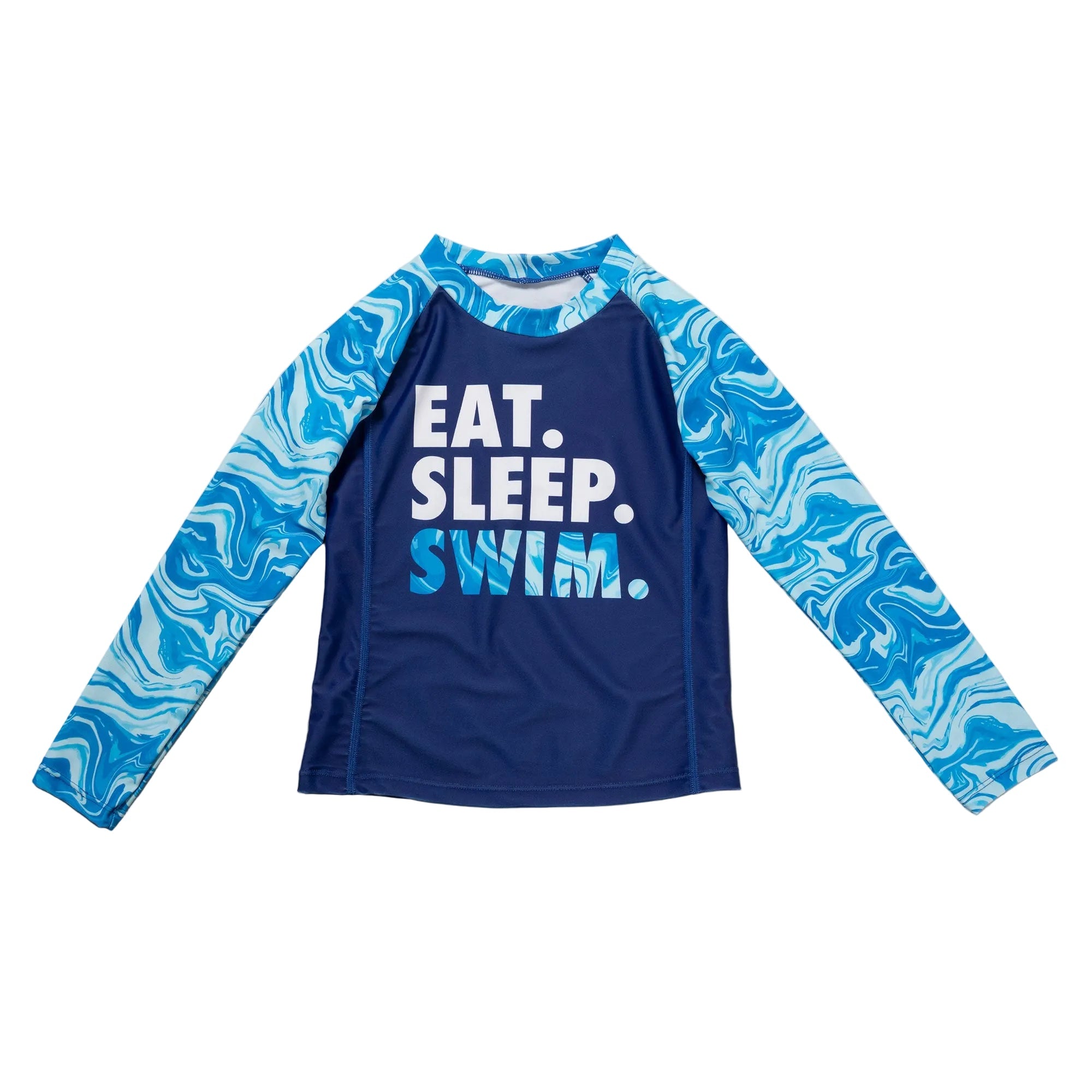 Kids Long Sleeve Rashguard Swim Shirt