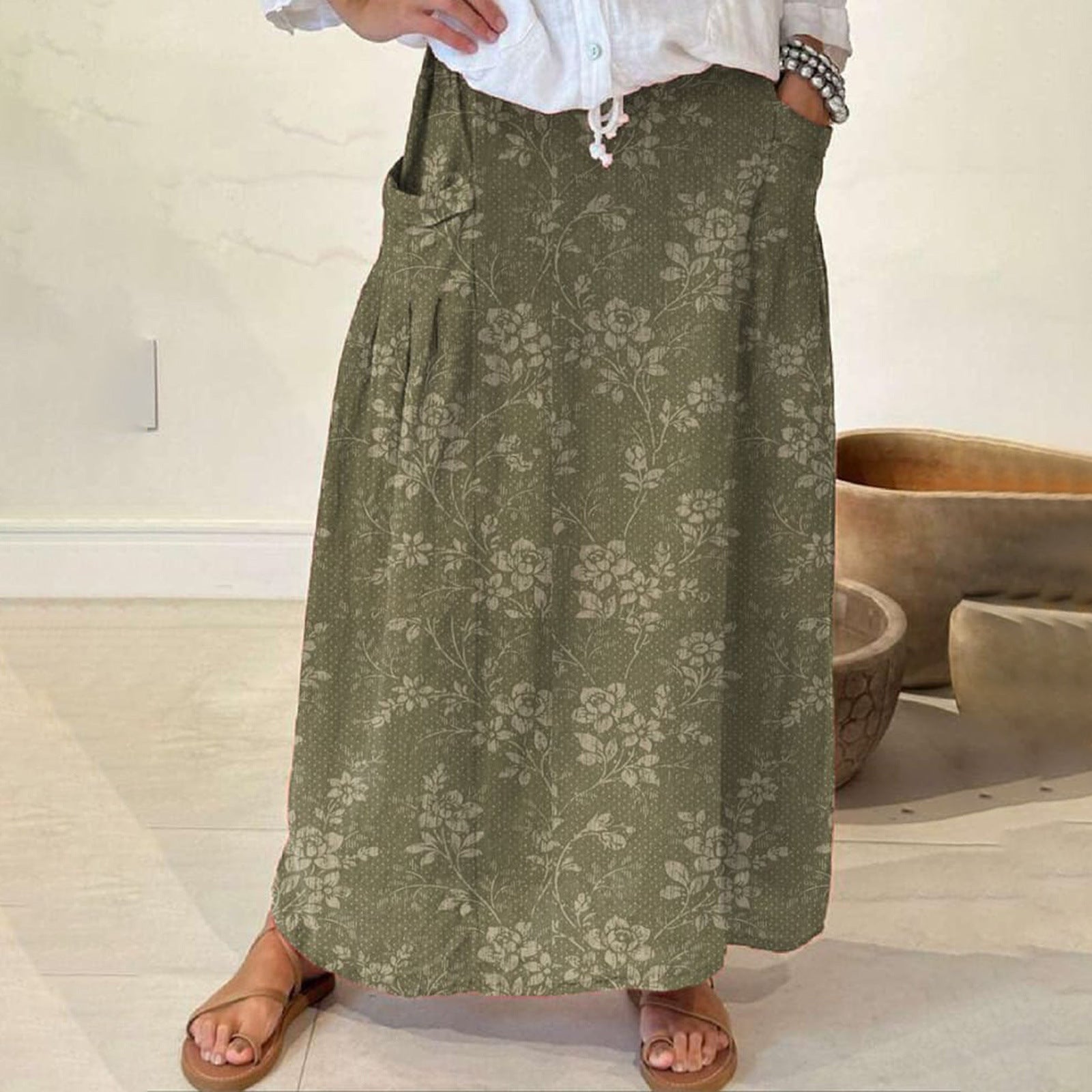 Casual Country Long Skirt With A Sophisticated Work-appropriate/Play Vibe