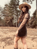 Midnight Pearl Mesh Dress