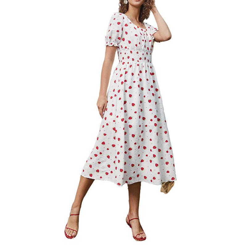 Strawberry Fields Women's Summer Dress Floral Chiffon SF01