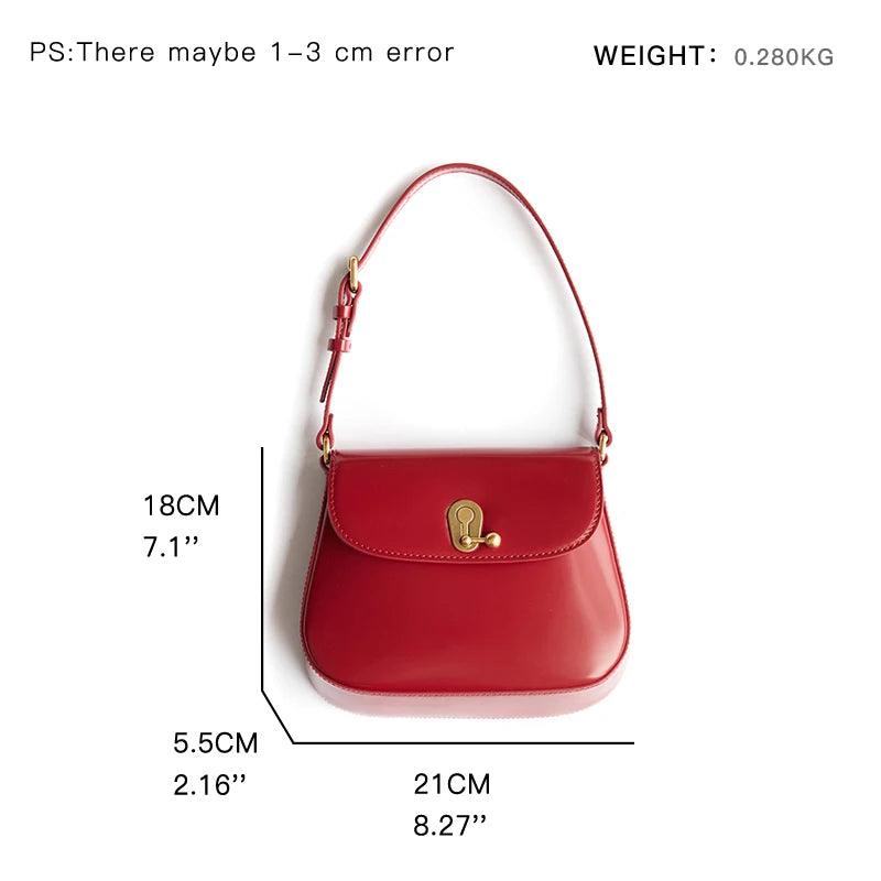 Luxury Retro Cowgirl Saddle Bag Genuine Leather Brown Handbag Lrc-Sb01