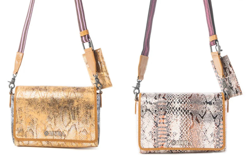 Myra: Elysian Charm Leather Shoulder Bag
