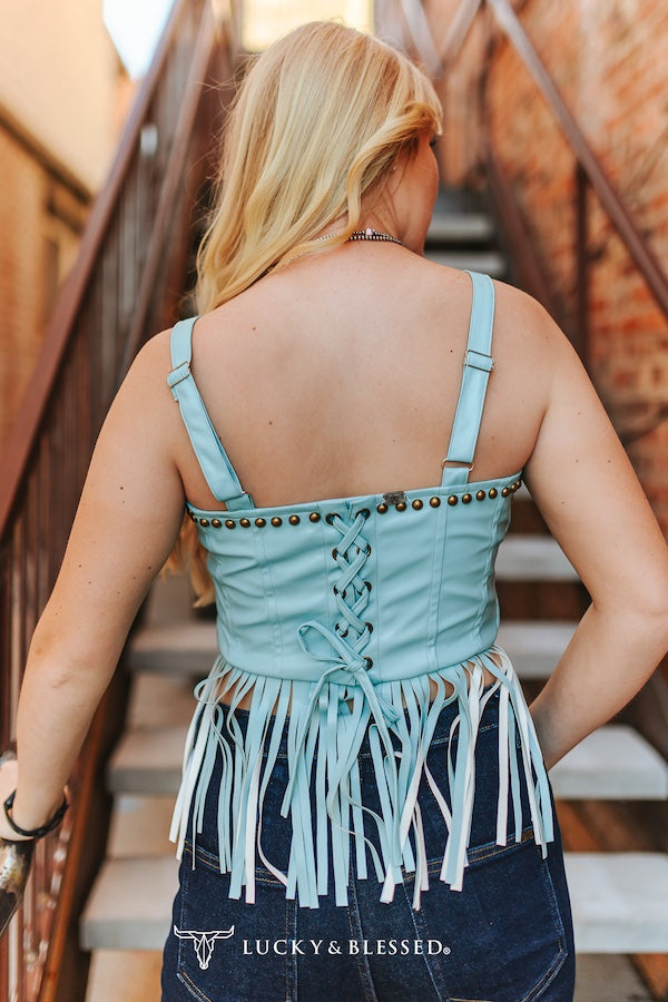 Turquoise Trail Corset Top