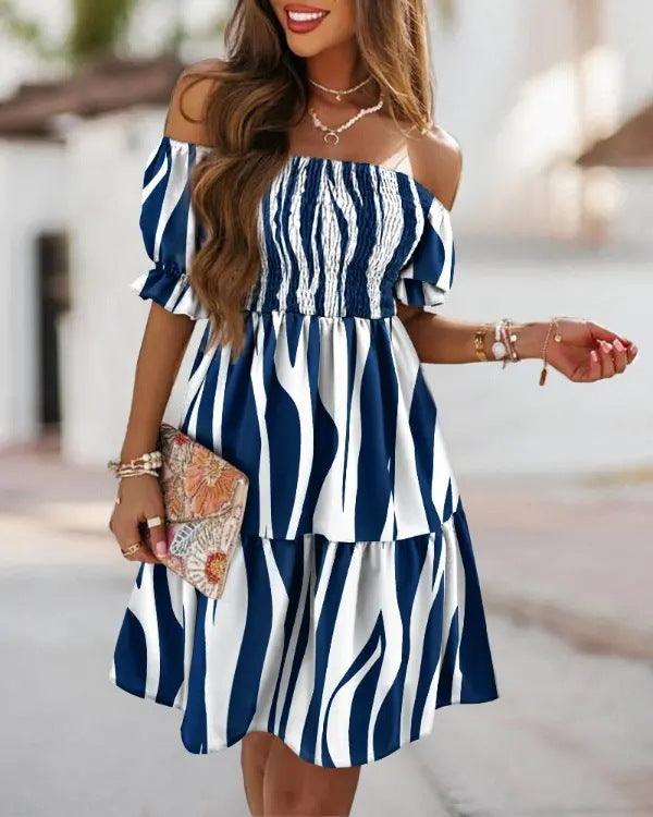 Boho Breeze Off-Shoulder Dress Casual Wear BB-OD01