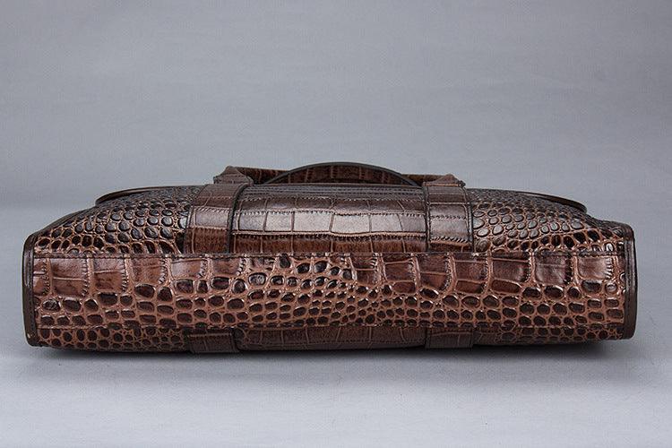 Exotic Croco Leather Laptop Bag For Women Model CL-01
