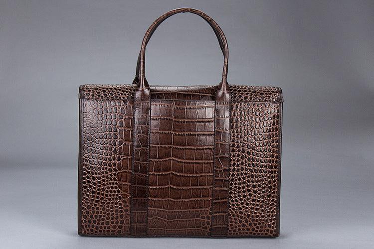 Exotic Croco Leather Laptop Bag For Women Model CL-01
