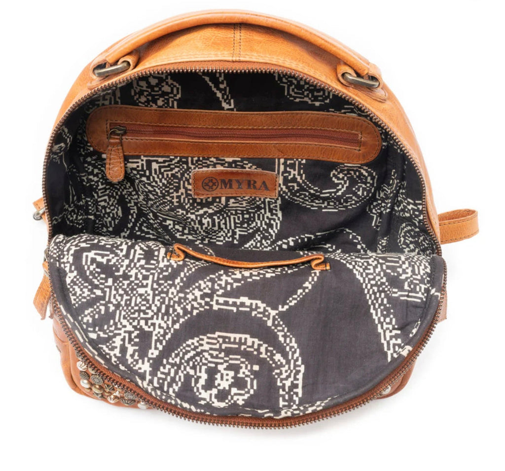 Myra: Desert Muse Backpack In Light Brown