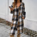 Hooded Checkered Cowgirl Jacket Model Checkerboard Outerwear